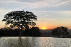 lago do stio ao amanhecer