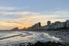 copacabana ao por do sol