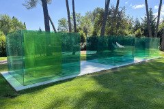Larry Bell, Something Green, 2017