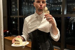 jerome toasting