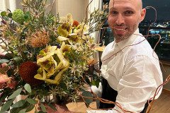 jerome with flowers